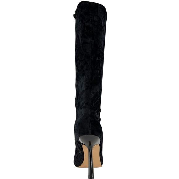 BCBGeneration Women's ISRA Knee High Black Boots Velvet Size 5 - Picture 2 of 4
